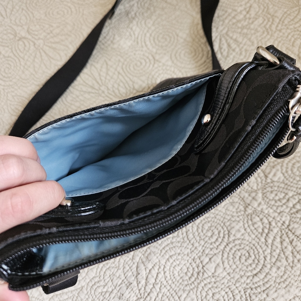Black Coach Crossbody Purse - Picture 6 of 6